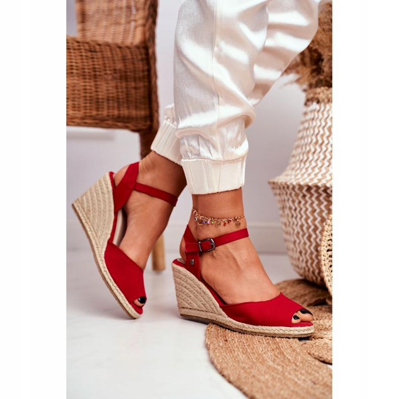 Sandales Espadrilles Femme Big Star Rouge DD274A213 2