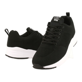 American Club Chaussures de sport pour hommes noires RD01 / 21 le noir 2
