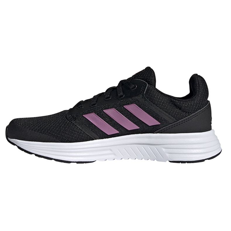 Chaussures de course pour femmes Adidas Galaxy 5 noir et rose FY6743 1