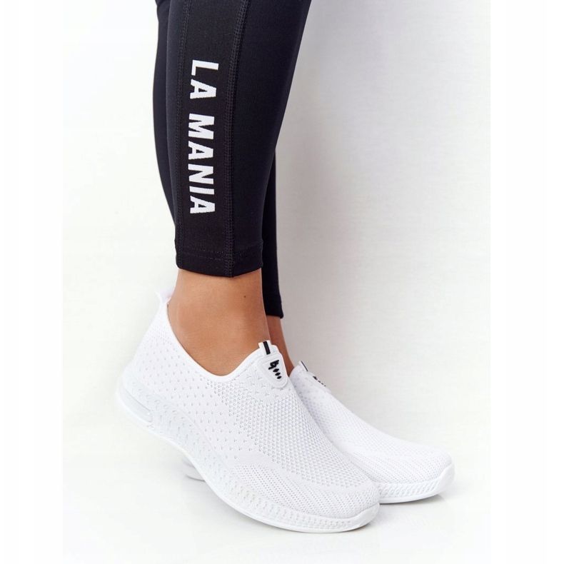 PS1 Chaussures de sport pour femmes Slip-on blanches Be Stretchy 1 PS1 Chaussures de sport pour femmes Slip-on blanches Be Stretchy 1