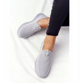 PS1 Chaussures de sport pour femmes Slip-on Gris Be Stretchy 1 PS1 Chaussures de sport pour femmes Slip-on Gris Be Stretchy 1