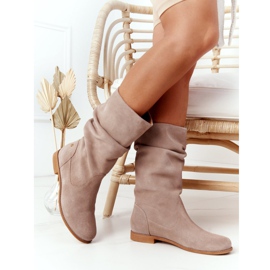 Bottines Femme Daim Maciejka 05057-04 Beige brun 3