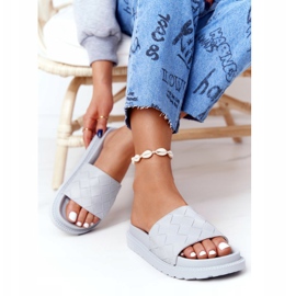 Pantoufles Pour Femmes On The Big Star HH274688 Gris Plateforme 2 Pantoufles Pour Femmes On The Big Star HH274688 Gris Plateforme 2