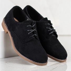Seastar Chaussures à lacets en daim le noir 2