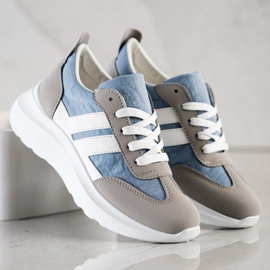 SHELOVET Chaussures de sport sur la plate-forme multicolore 1