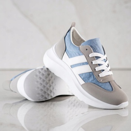 SHELOVET Chaussures de sport sur la plate-forme multicolore 2