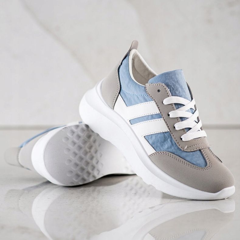 SHELOVET Chaussures de sport sur la plate-forme multicolore 2