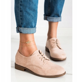 Seastar Chaussures à lacets en daim beige 1