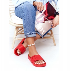 Chaussons Femme Big Star avec boucle FF274A385 Rouge 2