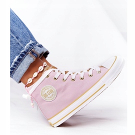 Baskets Montantes Femme Big Star HH274447 Rose 2