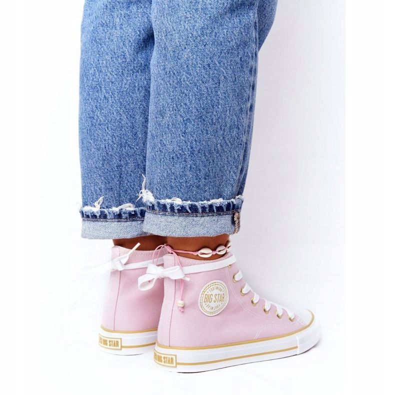 Baskets Montantes Femme Big Star HH274447 Rose 1