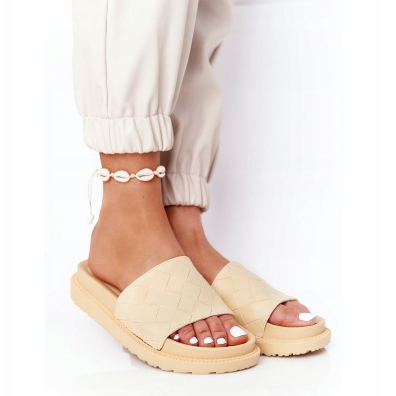 Chaussons pour femmes On the Big Star HH274689 Plateforme jaune 2