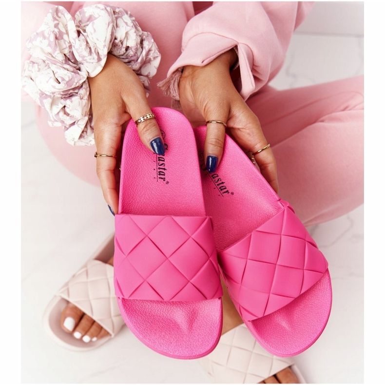 PS1 Chaussons Caoutchouc Femme Fuchsia Let's Swim rose 2