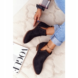 PS1 Bottines ajourées Clever noires à découpes le noir 3