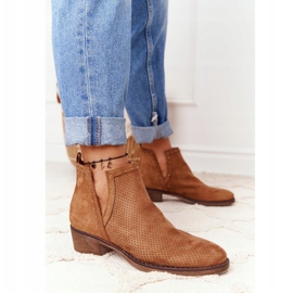 PS1 Boots ajourées à découpes, Camel Clever brun 3