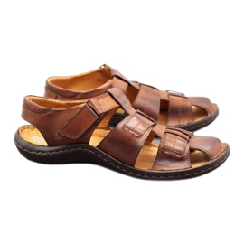 ABIS Sandales cuir homme 4557 marron brun 1 ABIS Sandales cuir homme 4557 marron brun 1