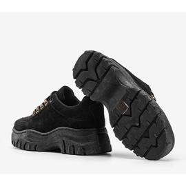 Baskets noires à semelle épaisse Cecilia 1