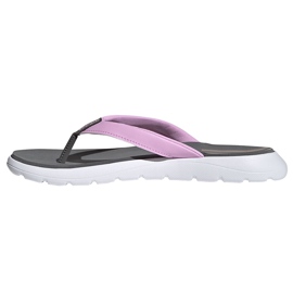 Chaussons Adidas Femme Comfort Flip Flop gris-rose FY8658 2