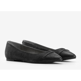 Ballerines Gia en cuir noir le noir 1