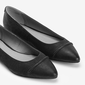Ballerines Gia en cuir noir le noir 2