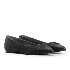 Ballerines Gia en cuir noir le noir 3