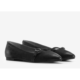 Casandra ballerines noires le noir 1