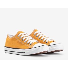 Baskets classiques basses jaunes Destini 1