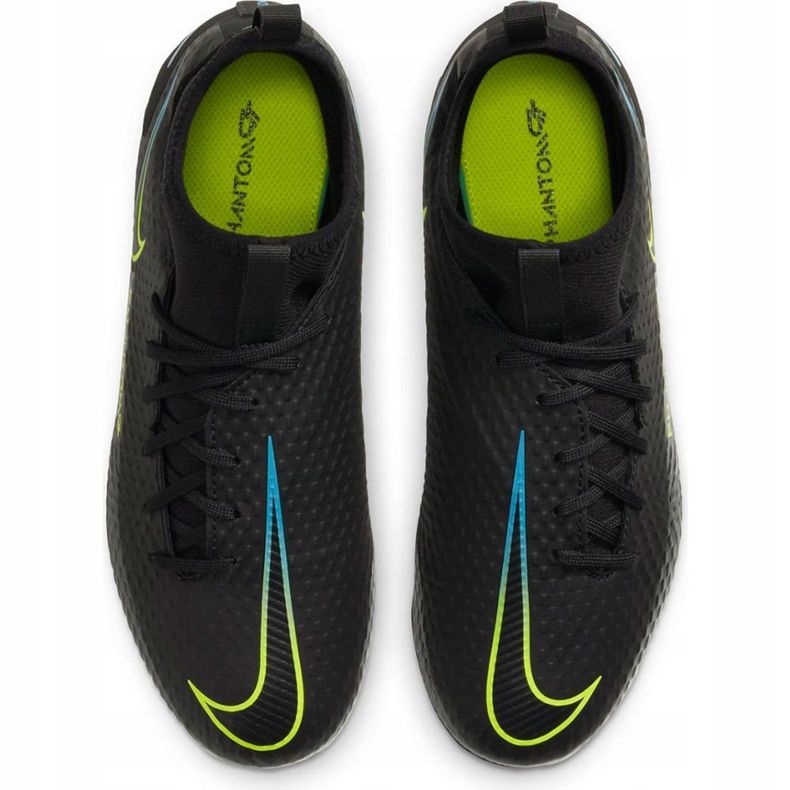 Nike Phantom Gt Academy Df FG / MG Junior CW6694 090 chaussures de football noir noir 1
