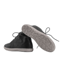 Boots casual femme noires Keira 1