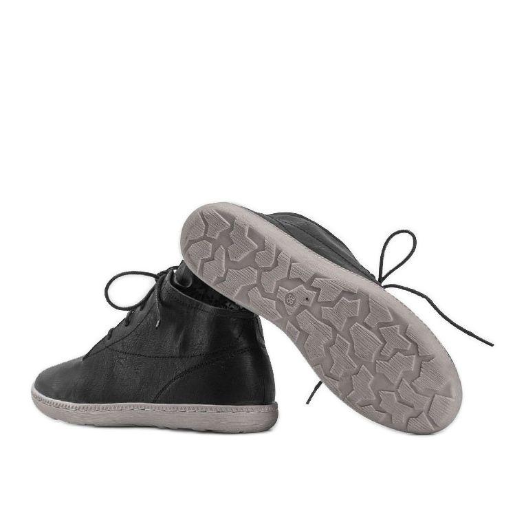 Boots casual femme noires Keira 1