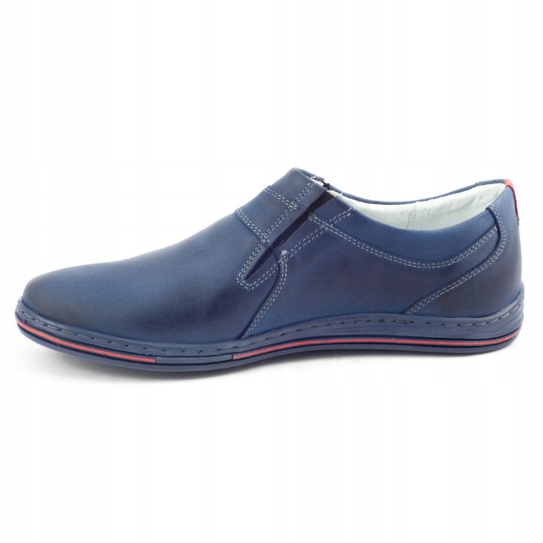 Polbut Richelieu Homme Cuir 362 Bleu Marine 1