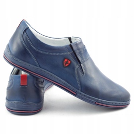 Polbut Richelieu Homme Cuir 362 Bleu Marine 4