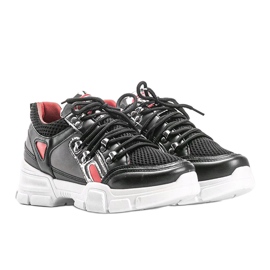 Baskets de sport noires Karla le noir 1
