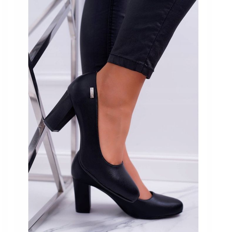 Escarpins Femme Sergio Leone PB130 Noir Ambre le noir 1