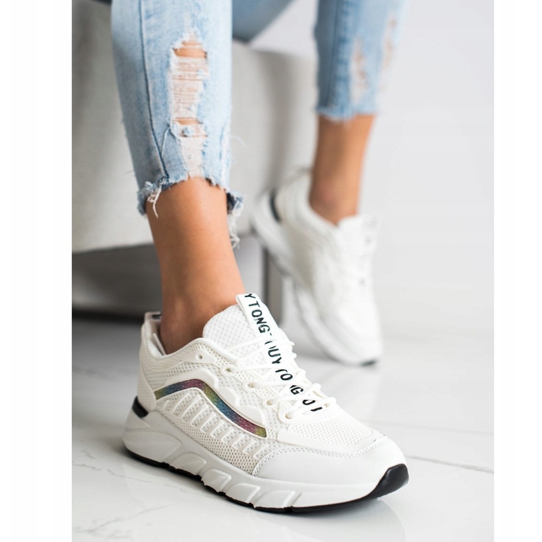 SHELOVET Baskets classiques blanche 2