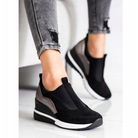 Chaussures à enfiler VINCEZA noir 2