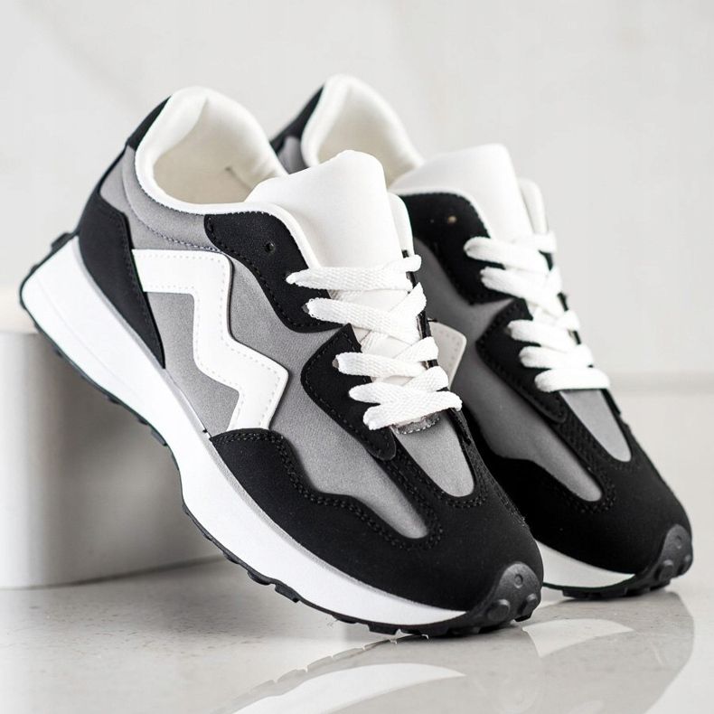 SHELOVET Baskets décontractées noir 1