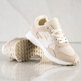 SHELOVET Baskets beiges brun 2
