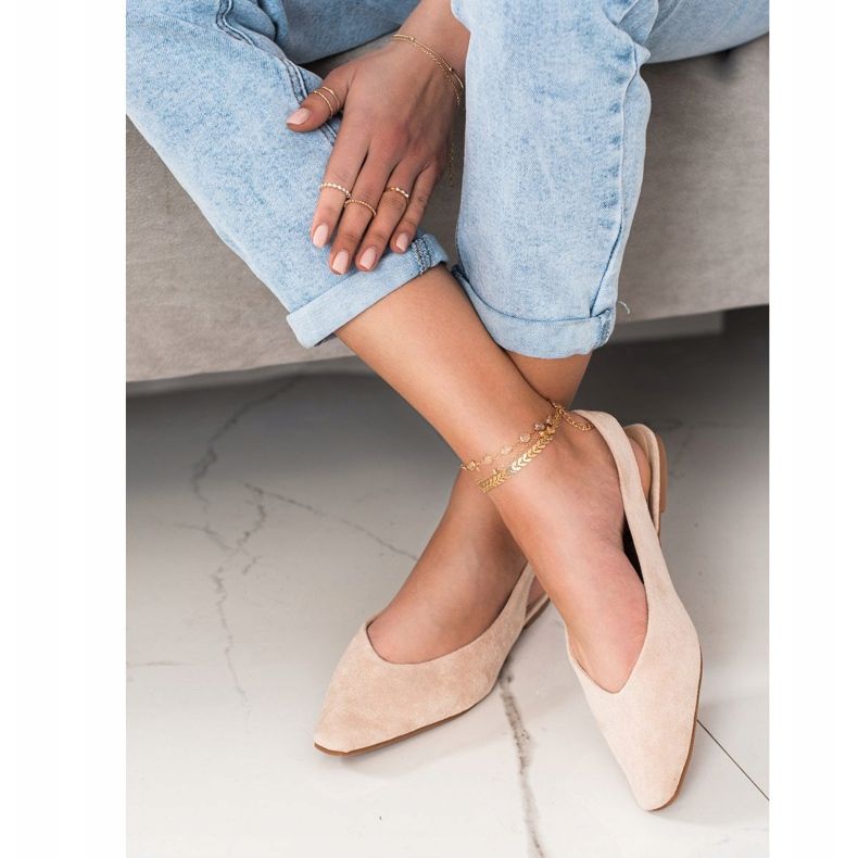 Seastar Escarpins à talon découvert beige 2