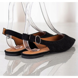 Seastar Escarpins à talon découvert noir 1