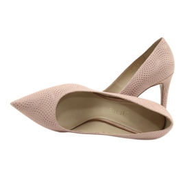 Pumps en cuir féminin ANIS 4716 rose 4