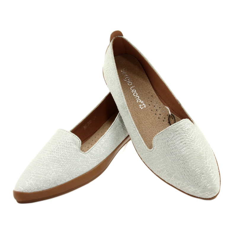 Ballerines Sergio Leone gris argenté MK700 3 Ballerines Sergio Leone gris argenté MK700 3