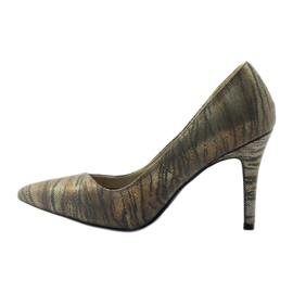 Escarpins femme Big Star 27452 gris / or cuivre d'or 2