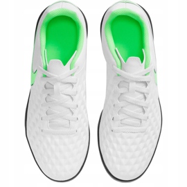 Nike Tiempo Legend 8 Club Tf Junior AT5883 030 chaussure de football blanche blanche 1