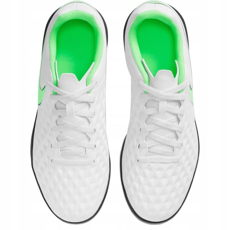 Nike Tiempo Legend 8 Club Tf Junior AT5883 030 chaussure de football blanche blanche 1