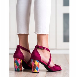 Escarpins à la mode Sergio Leone rose 2