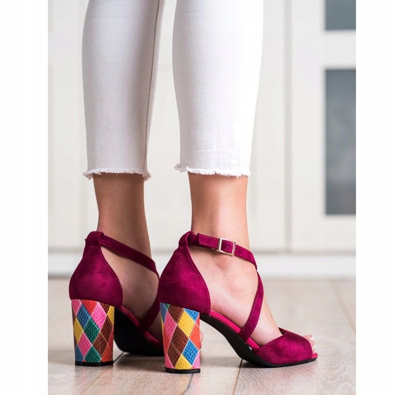 Escarpins à la mode Sergio Leone rose 2