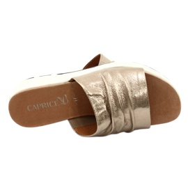 Caprice Chaussons Confortables pour Femme Taupe Métallisé 9-27203-26 341 brun d'or 5