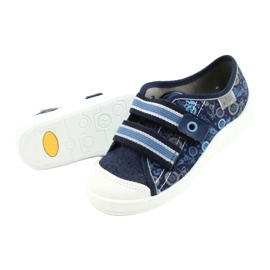 Chaussures enfant Befado 672X073 bleu marin bleu gris 4