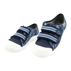 Chaussures enfant Befado 672X073 bleu marin bleu gris 3
